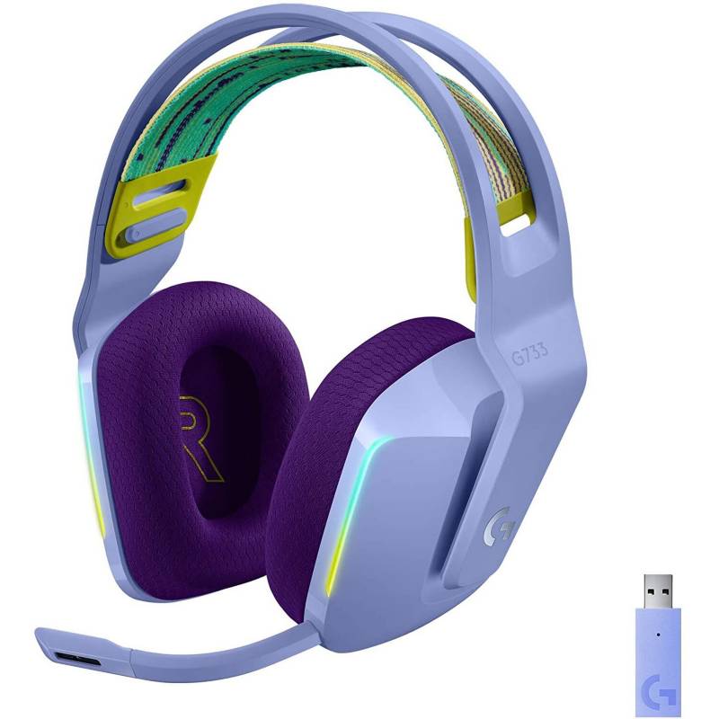 AURICULAR INALAMBRICO ULTRALIGERO LOGITECH G733 LIGHTSPEED LILA (981-000889) - 1