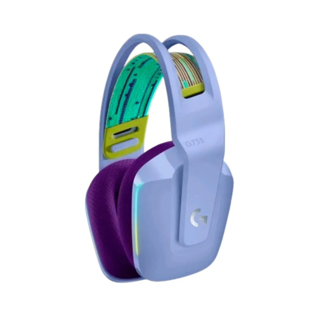 AURICULAR INALAMBRICO ULTRALIGERO LOGITECH G733 LIGHTSPEED LILA (981-000889) - 2