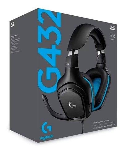 AURICULAR LOGITECH G432 BLACK GAMING 7.1 (981-000769) - 3
