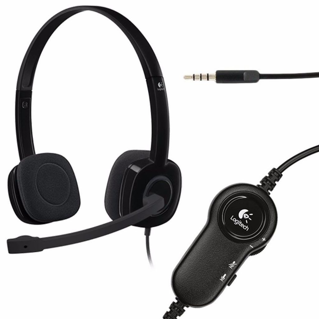 AURICULAR LOGITECH H151 BLACK STEREO 3.5MM (981-000587) - 4