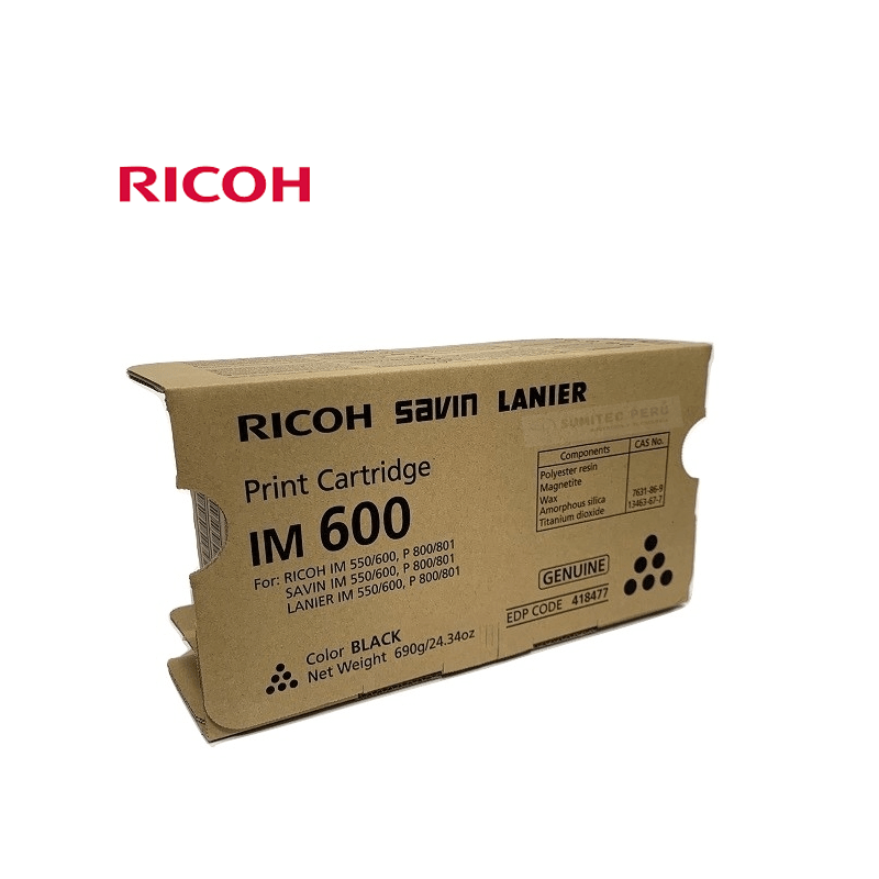CARTUCHO DE IMPRESIÓN RICOH IM600 NEGRO (418477) - 2