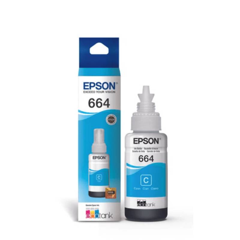TINTA EPSON T664220 CYAN 70ML (C13T66422A) - 3