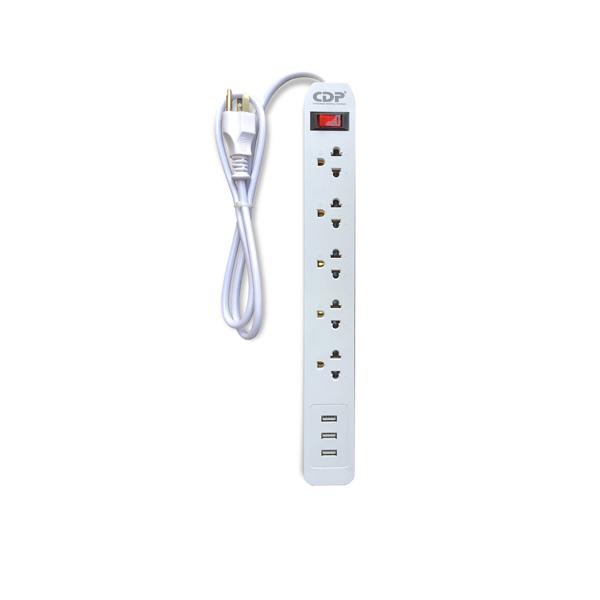 REGLETA CDP SUPRESOR DE PICO R-SS5I 220V, 1250W / 2200W (R-SS5I) - 1