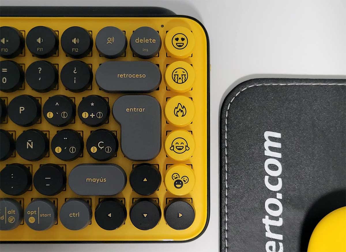 TECLADO MECÁNICO LOGITECH POP KEYS WS BK/YL (920-010713) - 2