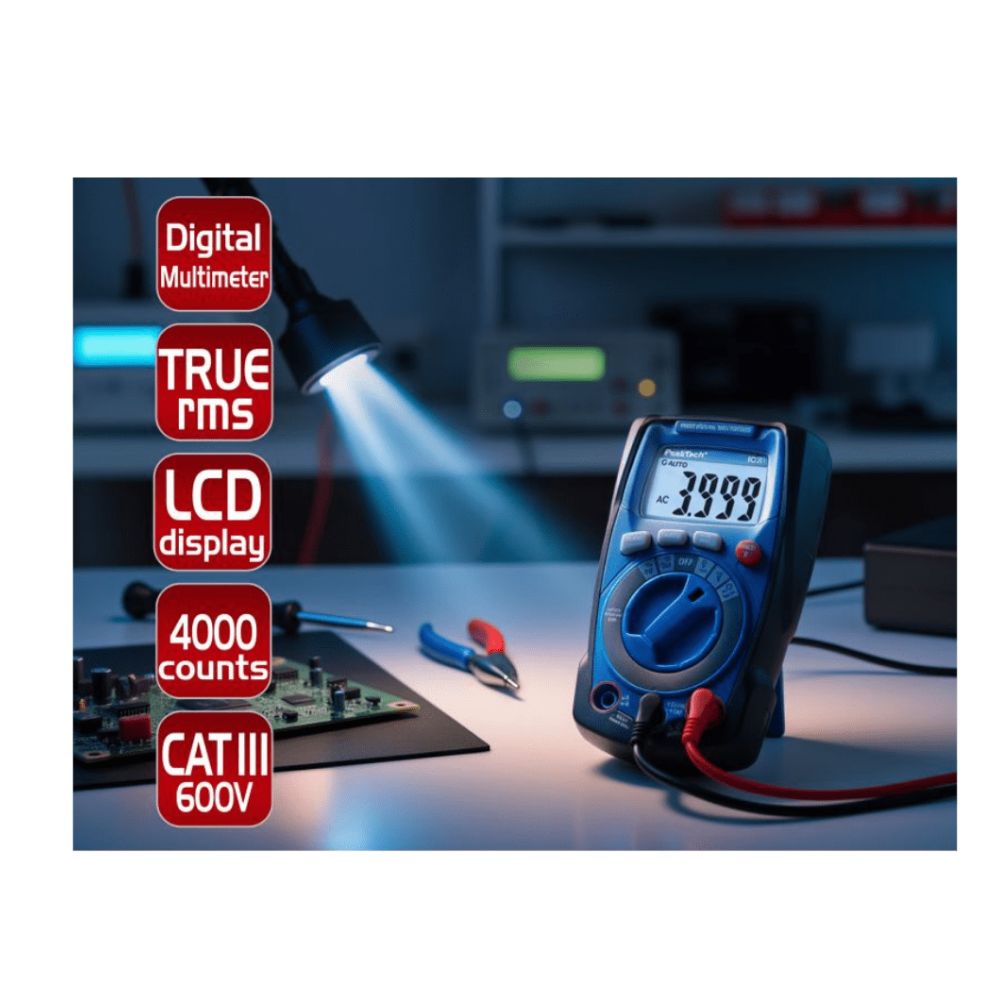 MULTIMETRO DIGITAL P1021 PEAKTECH PORTATIL 4000 COUNTS (P1021) - 3