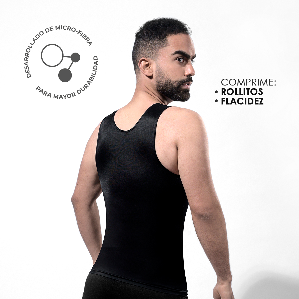 BIVIDÍ FAJA HOMBRE ONHUL COMPRESORA CINTURA FLACIDEZ GINECOMASTIA Y ABDOMEN - 3