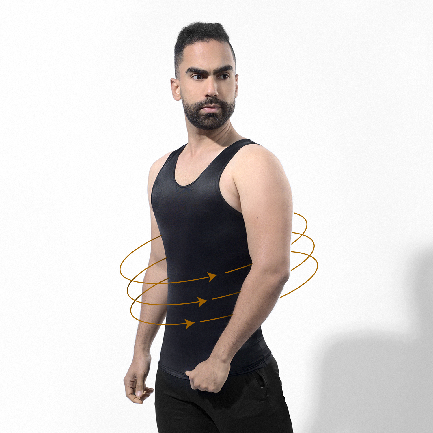 BIVIDÍ FAJA HOMBRE ONHUL COMPRESORA PECHO GRASO TETILLAS FLACIDEZ CINTURA - 1