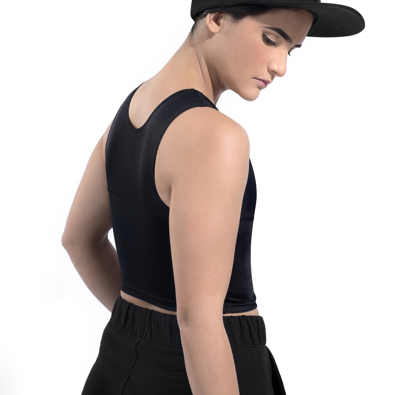 FAJA UNISEX ONHUL NEGRO COMPRESOR DE PECHO BINDER - 3