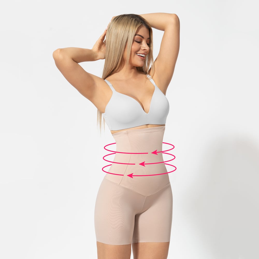 FAJA MUJER ONHUL BEIGE MOLDEADORA REDUCTOR DE CINTURA ABDOMEN Y REALCE GLÚTEOS - 1