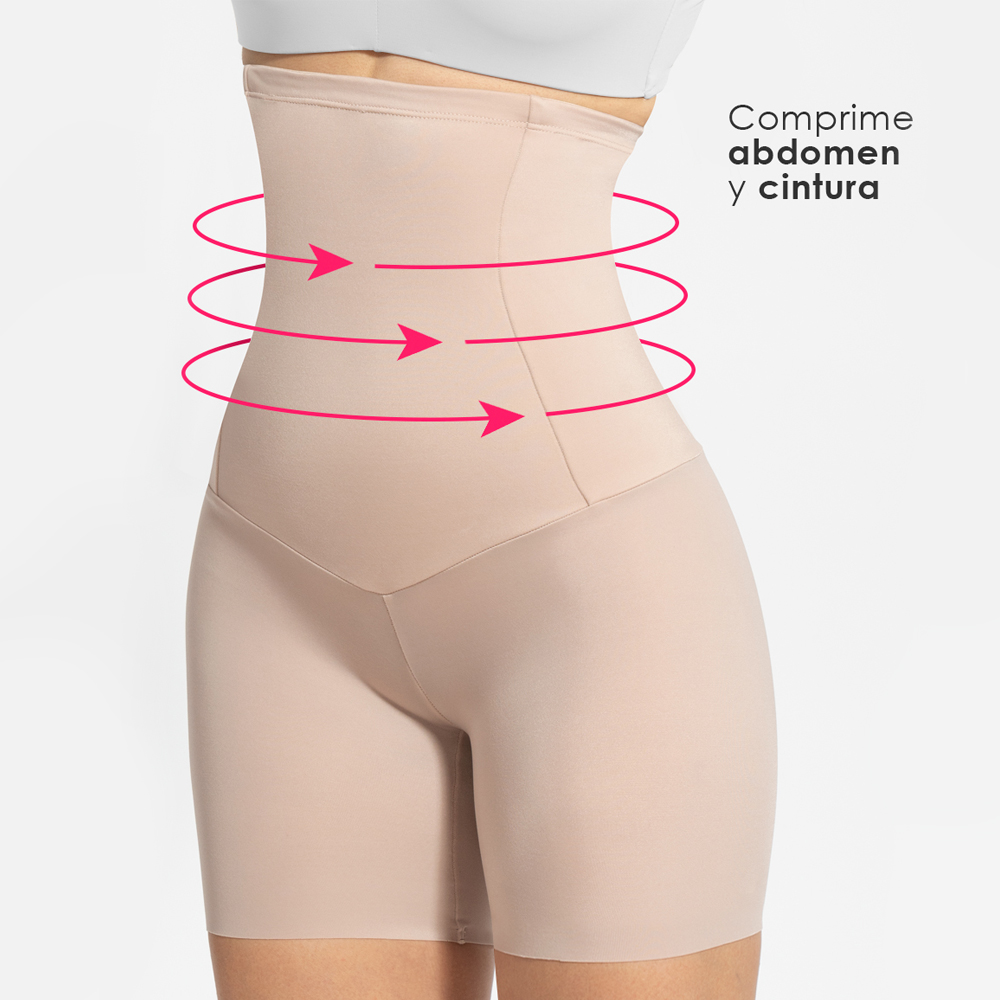 FAJA MUJER ONHUL BEIGE MOLDEADORA REDUCTOR DE CINTURA ABDOMEN Y REALCE GLÚTEOS - 2