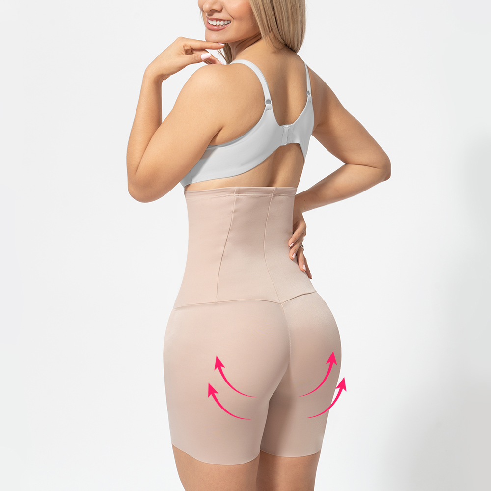 FAJA MUJER ONHUL BEIGE MOLDEADORA REDUCTOR DE CINTURA ABDOMEN Y REALCE GLÚTEOS - 3