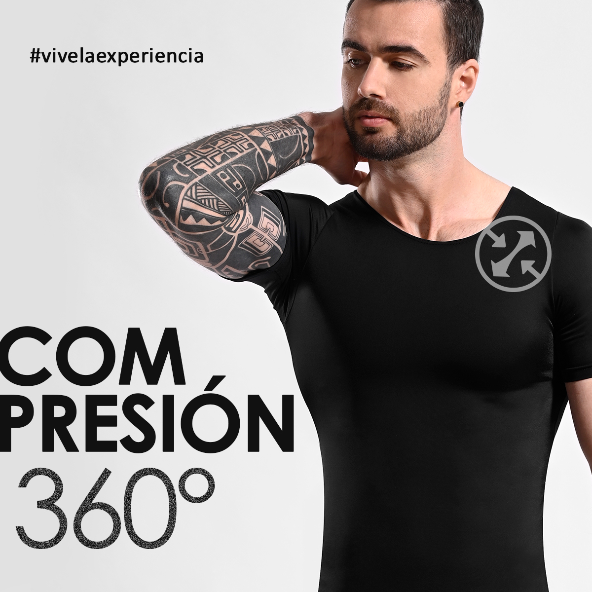 POLO FAJA HOMBRE ONHUL COMPRESORA CINTURA FLACIDEZ GINECOMASTIA Y ABDOMEN - 5