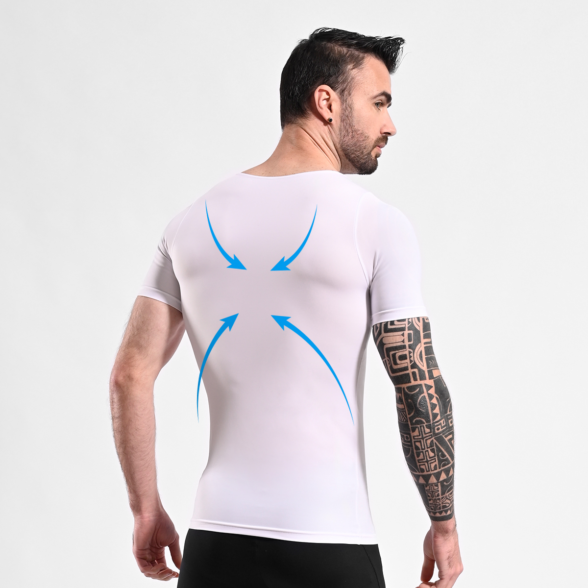 POLO FAJA HOMBRE ONHUL COMPRESORA REDUCTOR CINTURA FLACIDEZ Y GINECOMASTIA - 2
