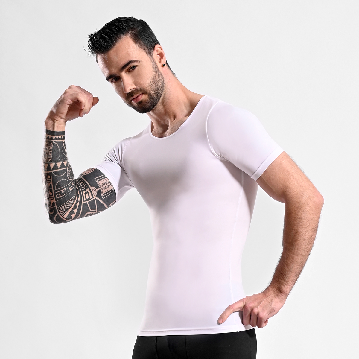 POLO FAJA HOMBRE ONHUL COMPRESORA REDUCTOR CINTURA FLACIDEZ Y GINECOMASTIA - 4