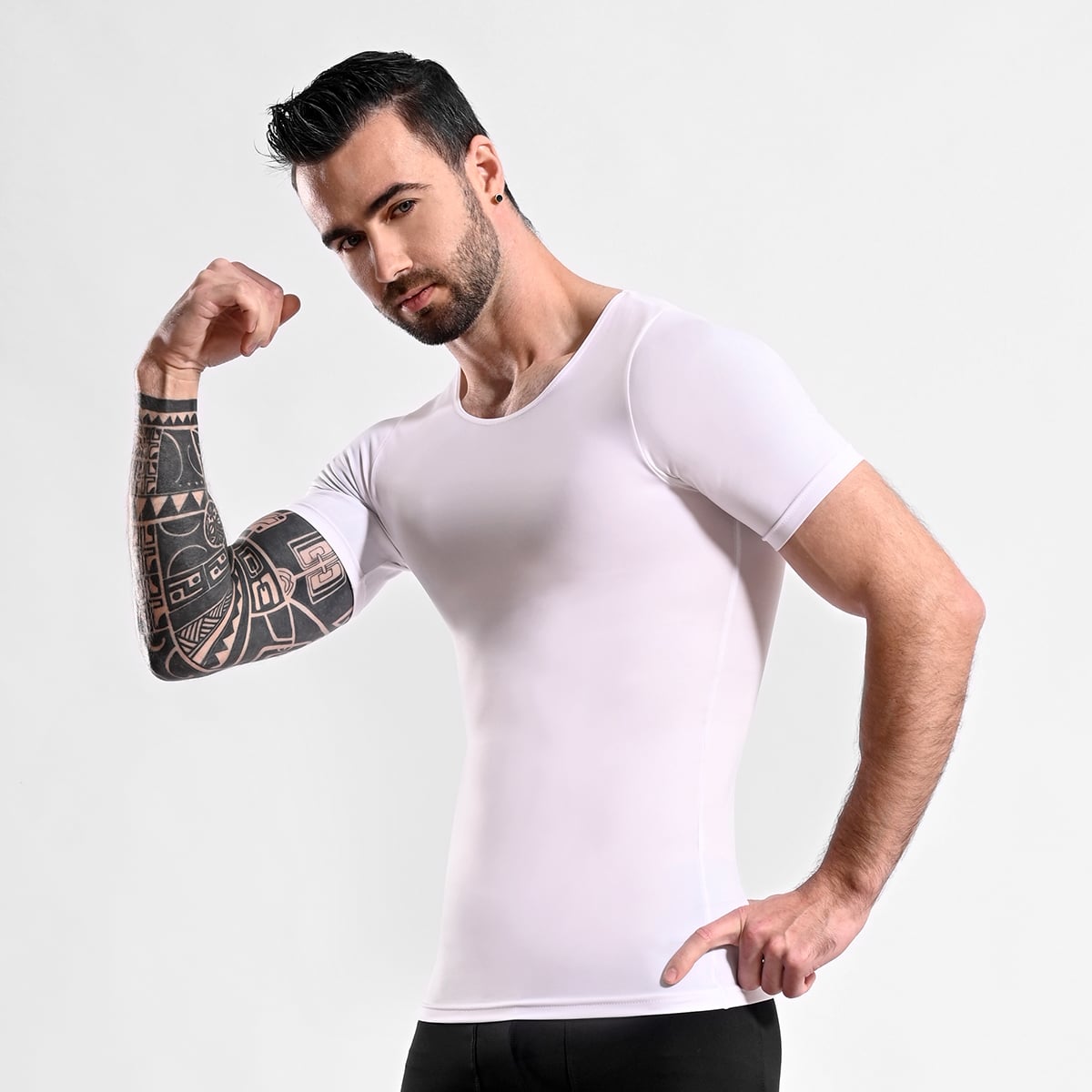 POLO FAJA HOMBRE ONHUL COMPRESORA REDUCTOR CINTURA FLACIDEZ Y GINECOMASTIA - 4