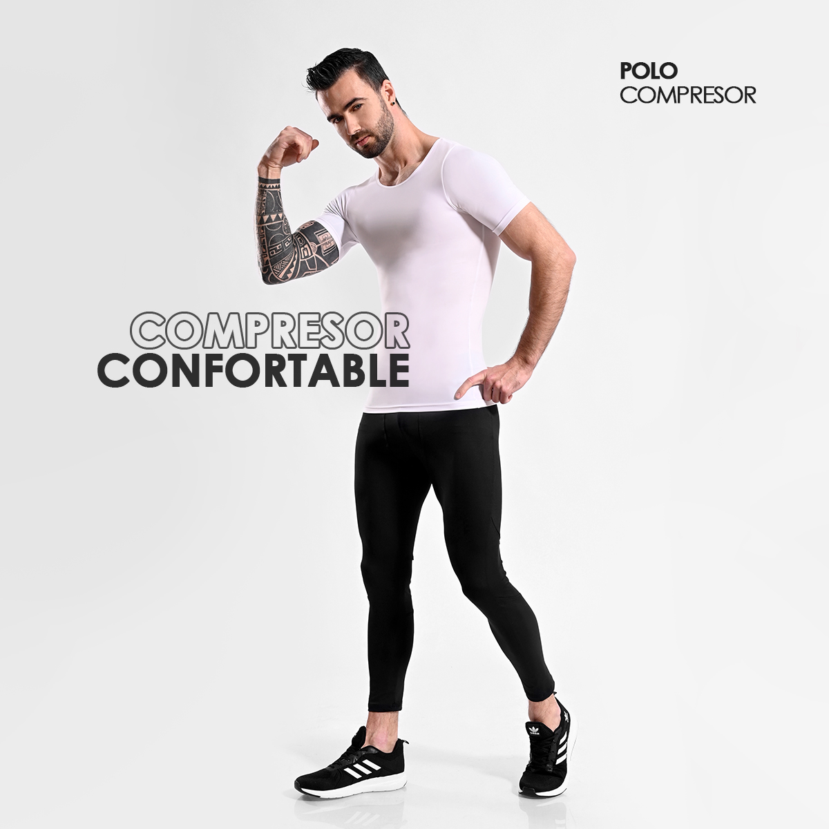 POLO FAJA HOMBRE ONHUL COMPRESORA REDUCTOR CINTURA FLACIDEZ Y GINECOMASTIA - 5