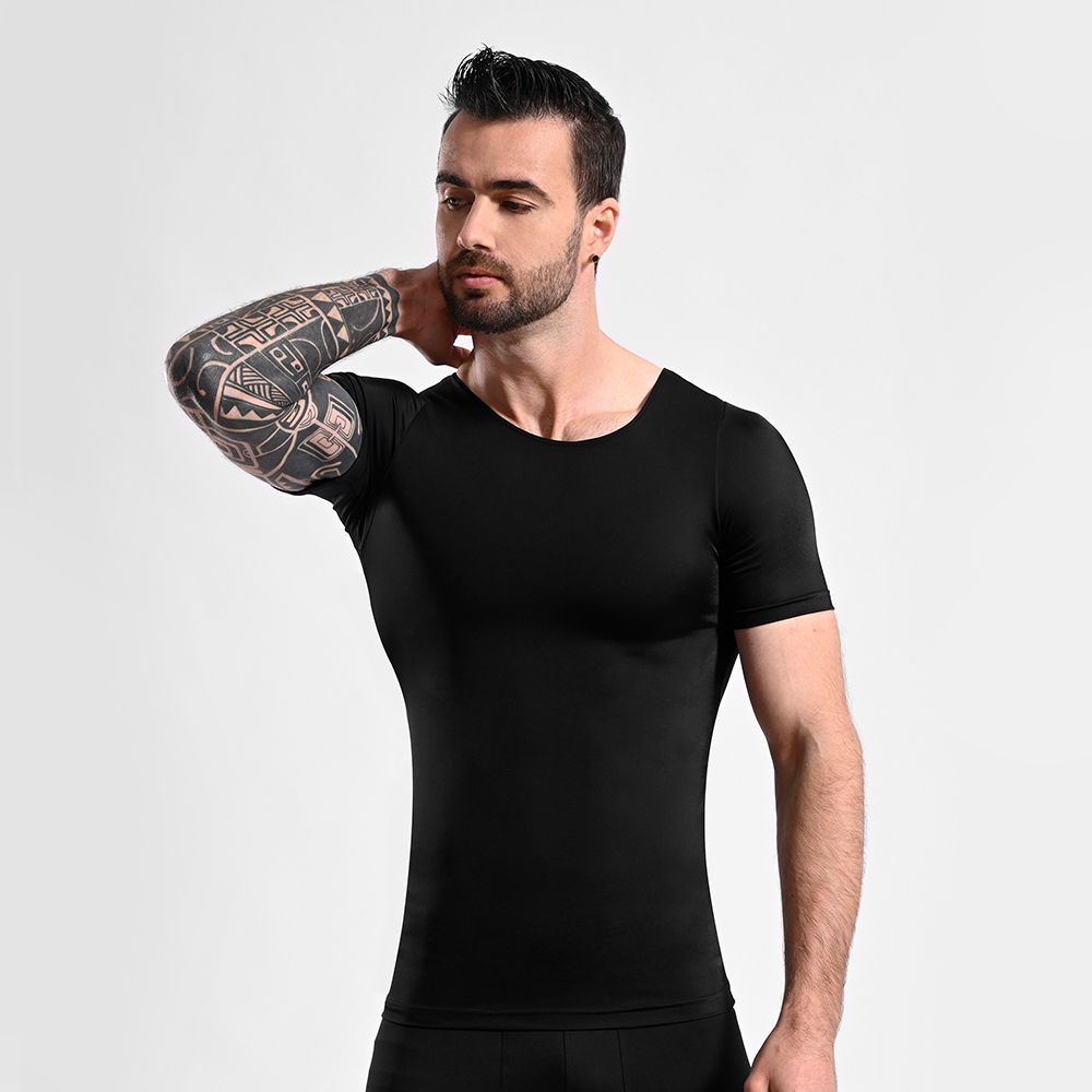 POLO FAJA HOMBRE ONHUL COMPRESOR CINTURA FLACIDEZ GINECOMASTIA Y ABDOMEN - 3