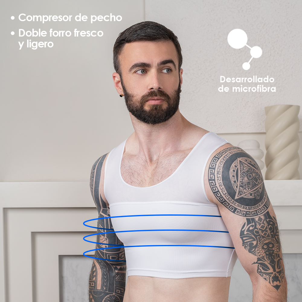 FAJA PARA PECHO O GINECOMASTIA CORRECTOR DE POSTURA - 3