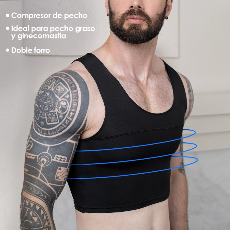 FAJA PARA PECHO O GINECOMASTIA CORRECTOR DE POSTURA PARA HOMBRE - 3