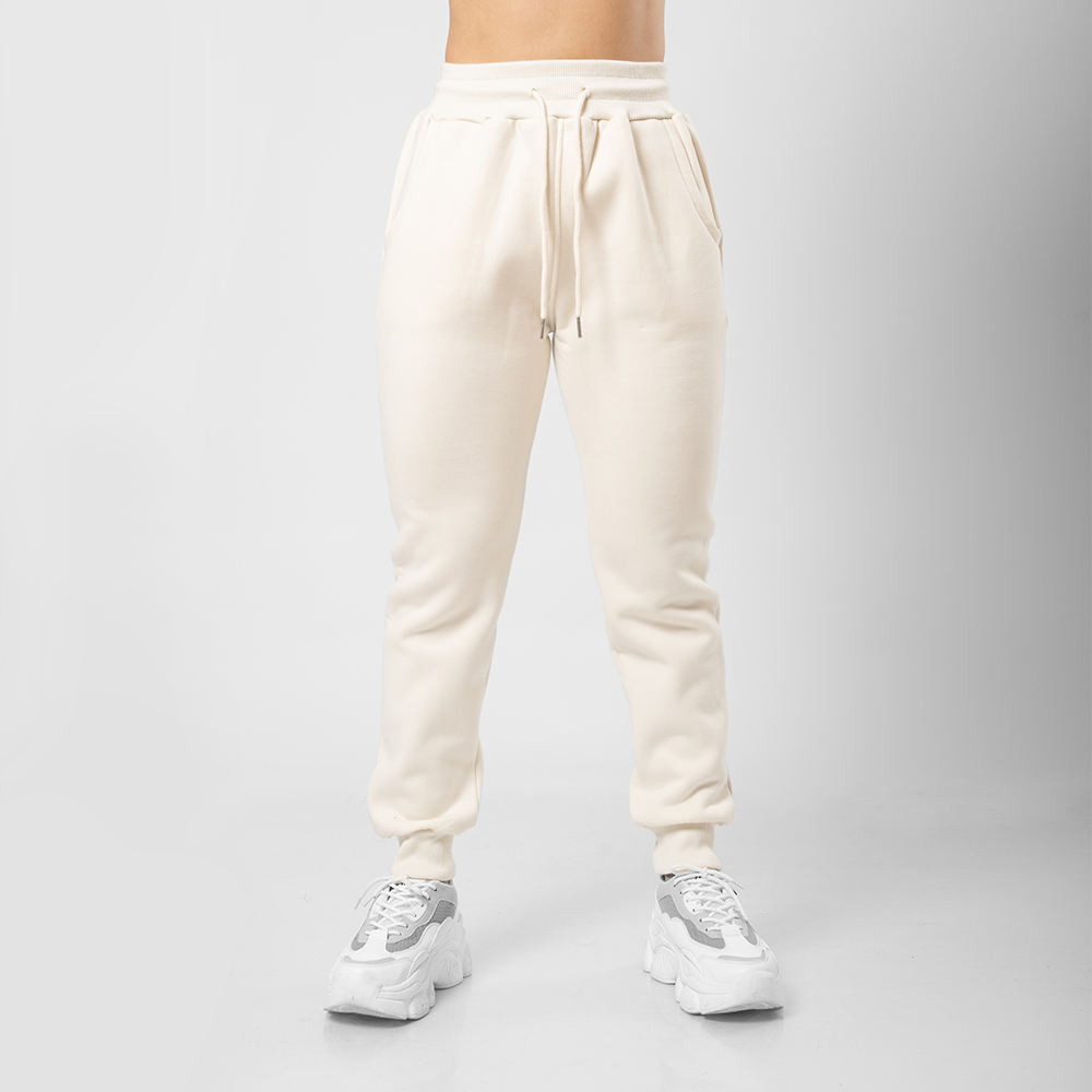 BUZO JOGGER DE ALGODÓN PARA MUJER CREMA - 4
