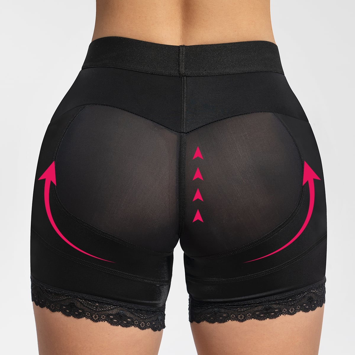 SHORT FAJA LEVANTA COLA GLÚTEOS NEGRO - 4