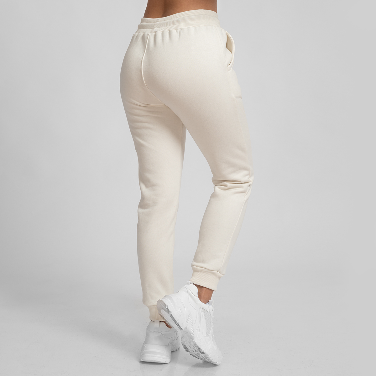 CONJUNTO BUZO JOGGER Y POLERA CREMA PARA MUJER - 6