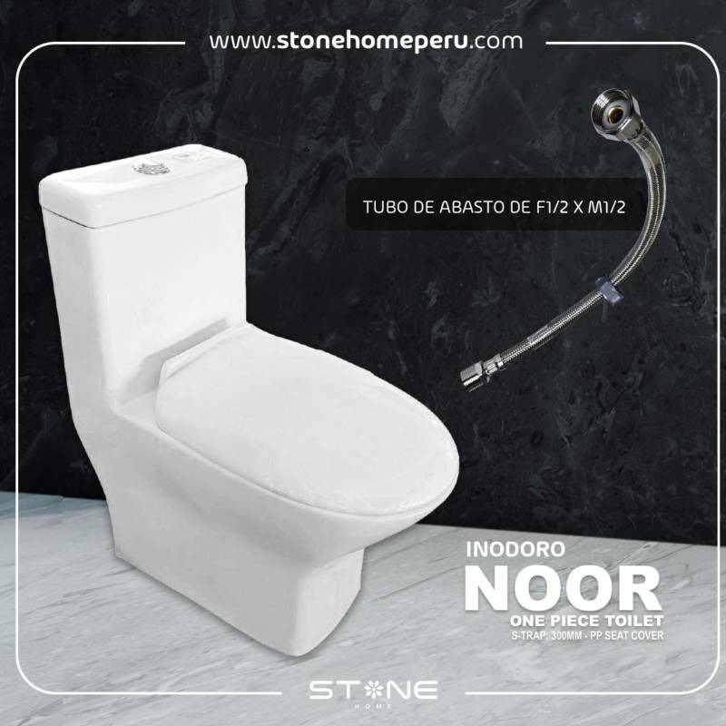 INODORO STONE HOME NOOR BLANCO ONE PIECE MINIMALISTA - 2