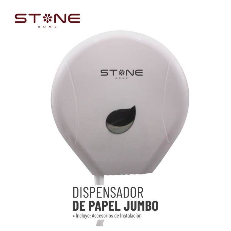 DISPENSADOR DE PAPEL JUMBO BLANCO LINEA CLERK - STONE - 1