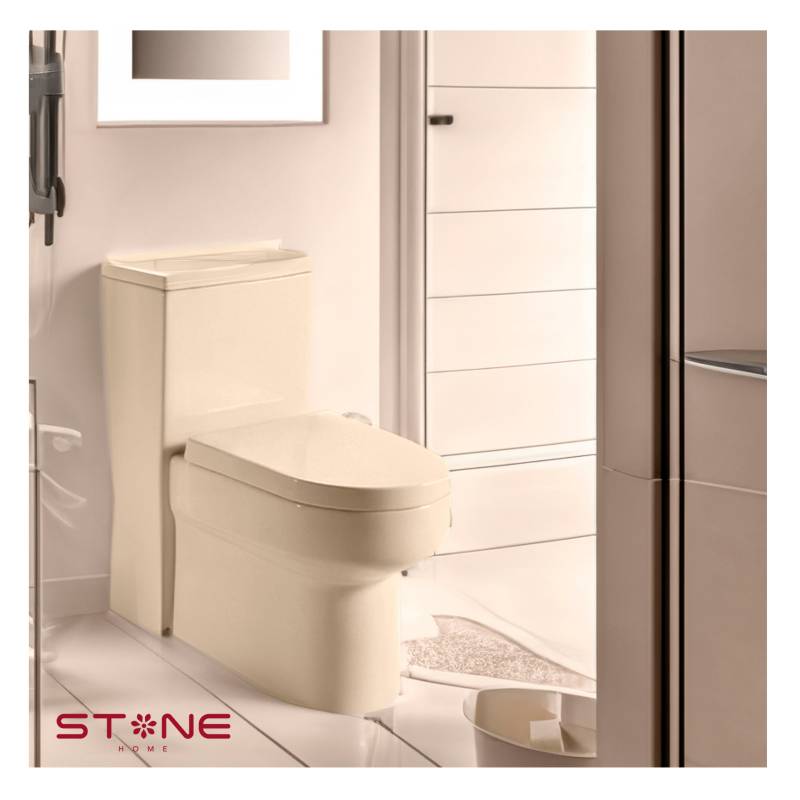INODORO ONE PIECE MINIMALISTA SANDER BONE STONE - 1