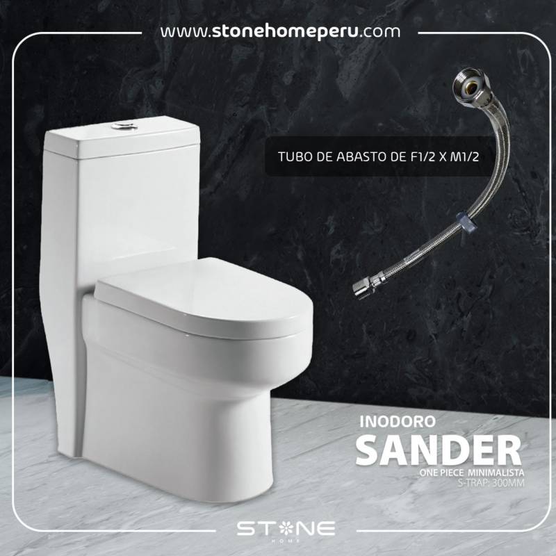 INODORO ONE PIECE MINIMALISTA SANDER BONE STONE - 3