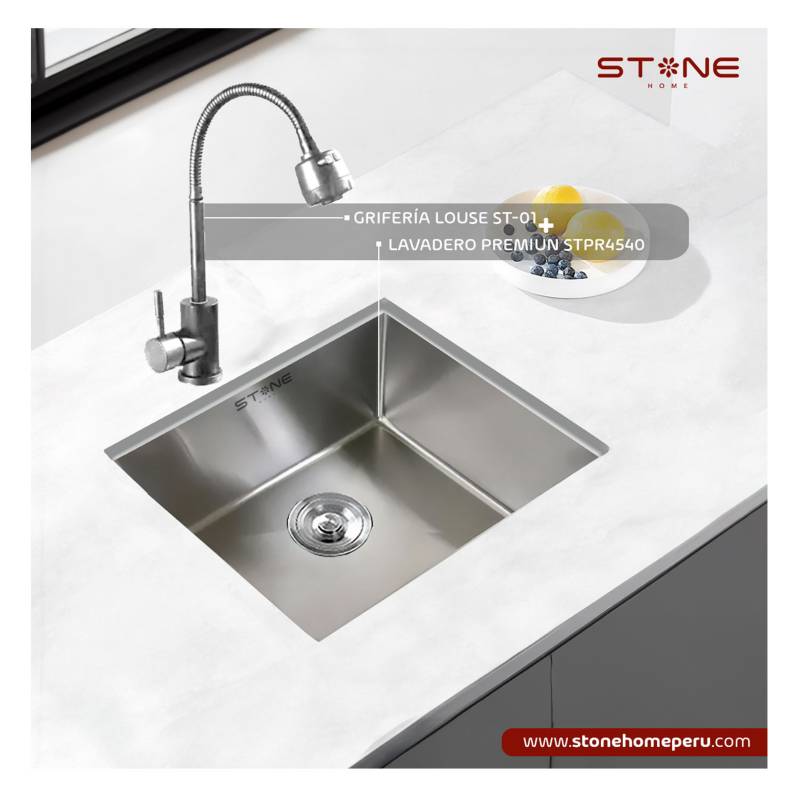 COMBO LAVADERO PREMIUM STPR4540 + LOUISE ST-01 CON ESCURRIDOR - 1