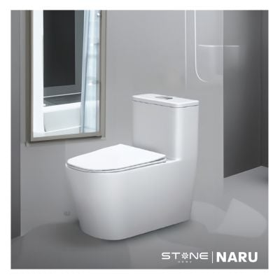 INODORO MINIMALISTA NARU BLANCO STONE - 1