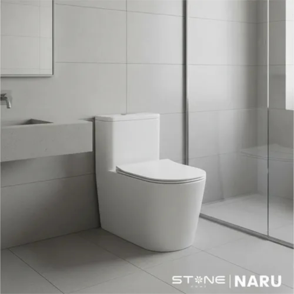 INODORO MINIMALISTA NARU BLANCO STONE - 4