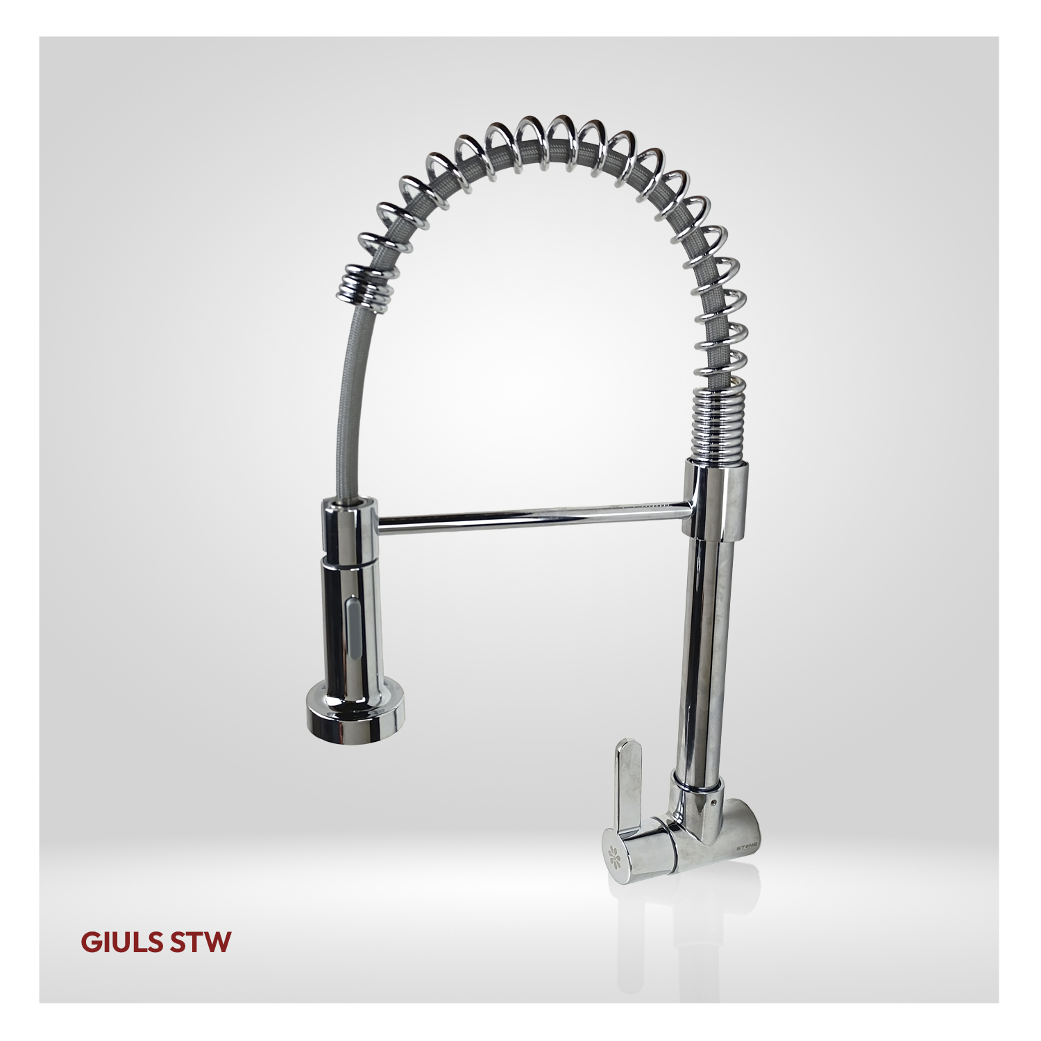 LLAVE DE COCINA A LA PARED GIULS STW-01 CROMADO STONE - 1