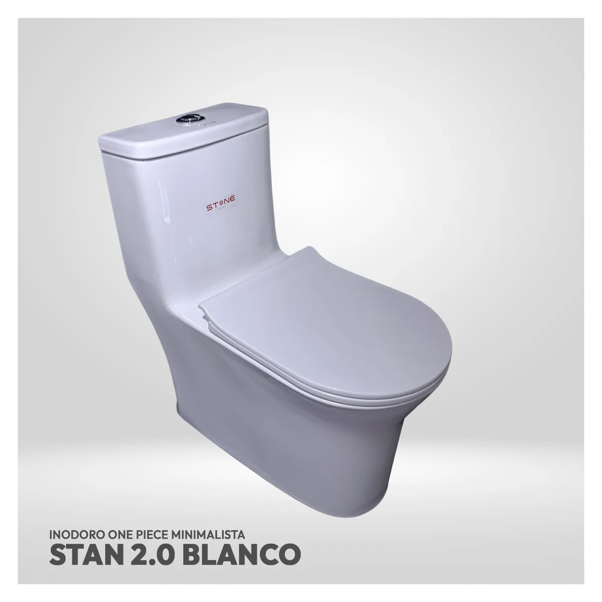INODORO ONE PIECE MINIMALISTA STAN 2.0 BLANCO STONE - 2