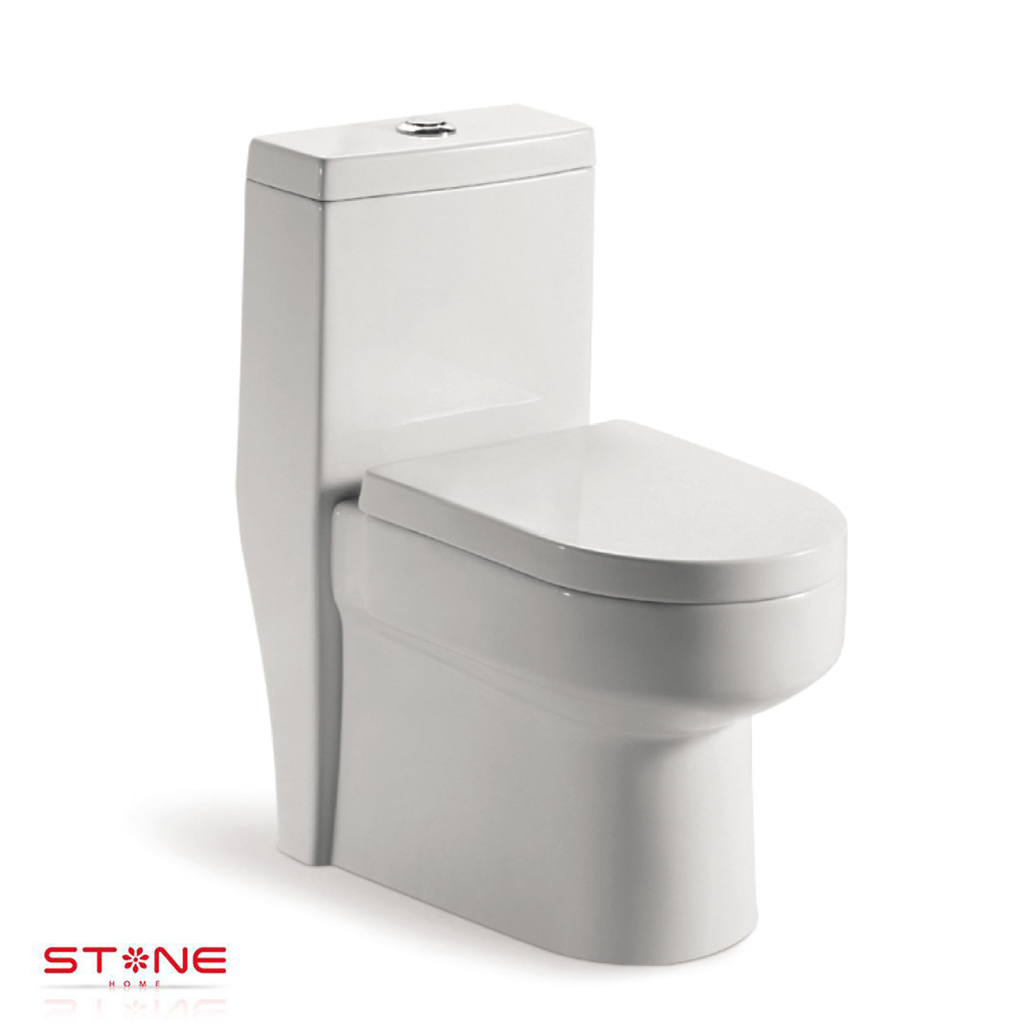 COMBO INODORO SANDER BLANCO STONE + BOWL LAURE BLANCO STONE + DESAGUE POP UP GRANDE P/BOWL CROMADO STONE - 3