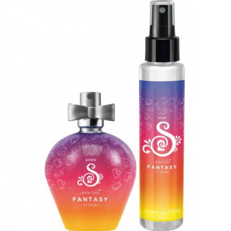 SET PERFUME AVON X 2 SECRET FANTASY STORIES AROMA ORIENTAL FRUTAL MUJER - 1