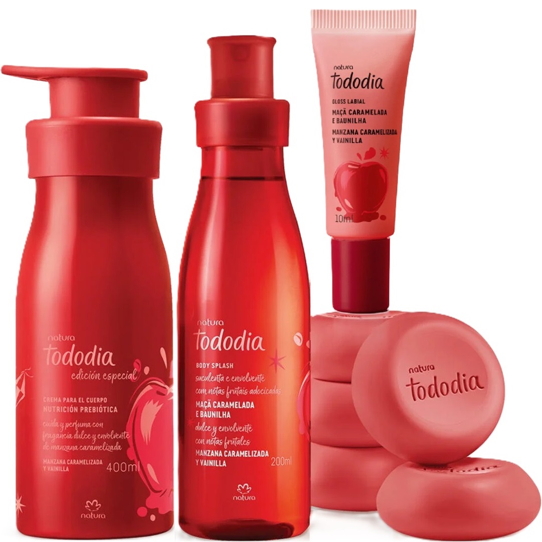 TODODIA BODY SPLASH MANZANA CARAMELIZADA Y VAINILLA NATURA X4 - 1