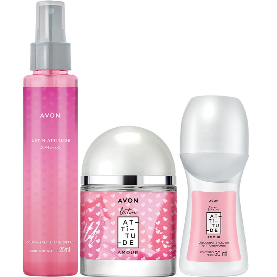 LATIN ATTITUDE AMOUR AVON AROMA FEMENINO PERFUME X3 - 1