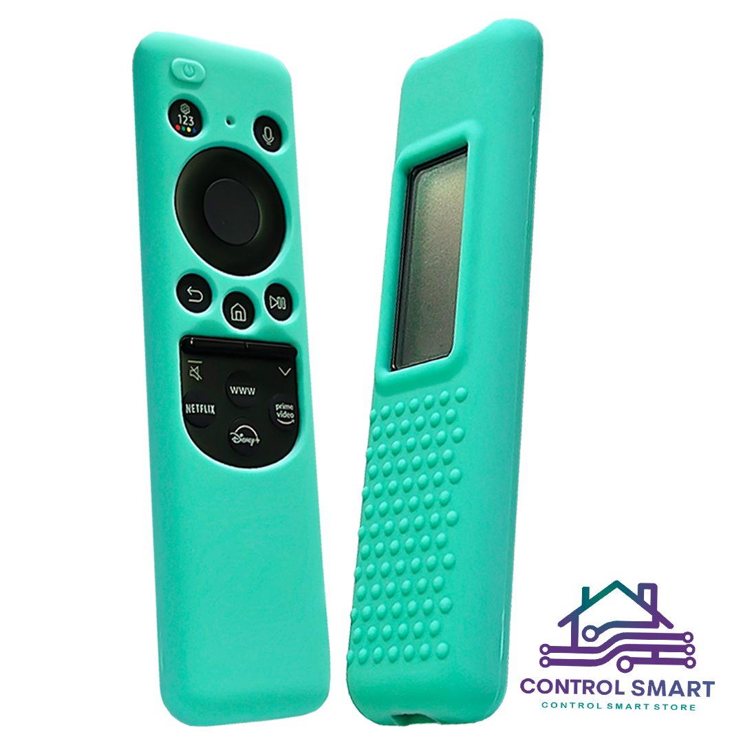 FUNDA PARA CONTROL SAMSUNG SOLAR SMART TV 2023- VERDE AGUA - 1