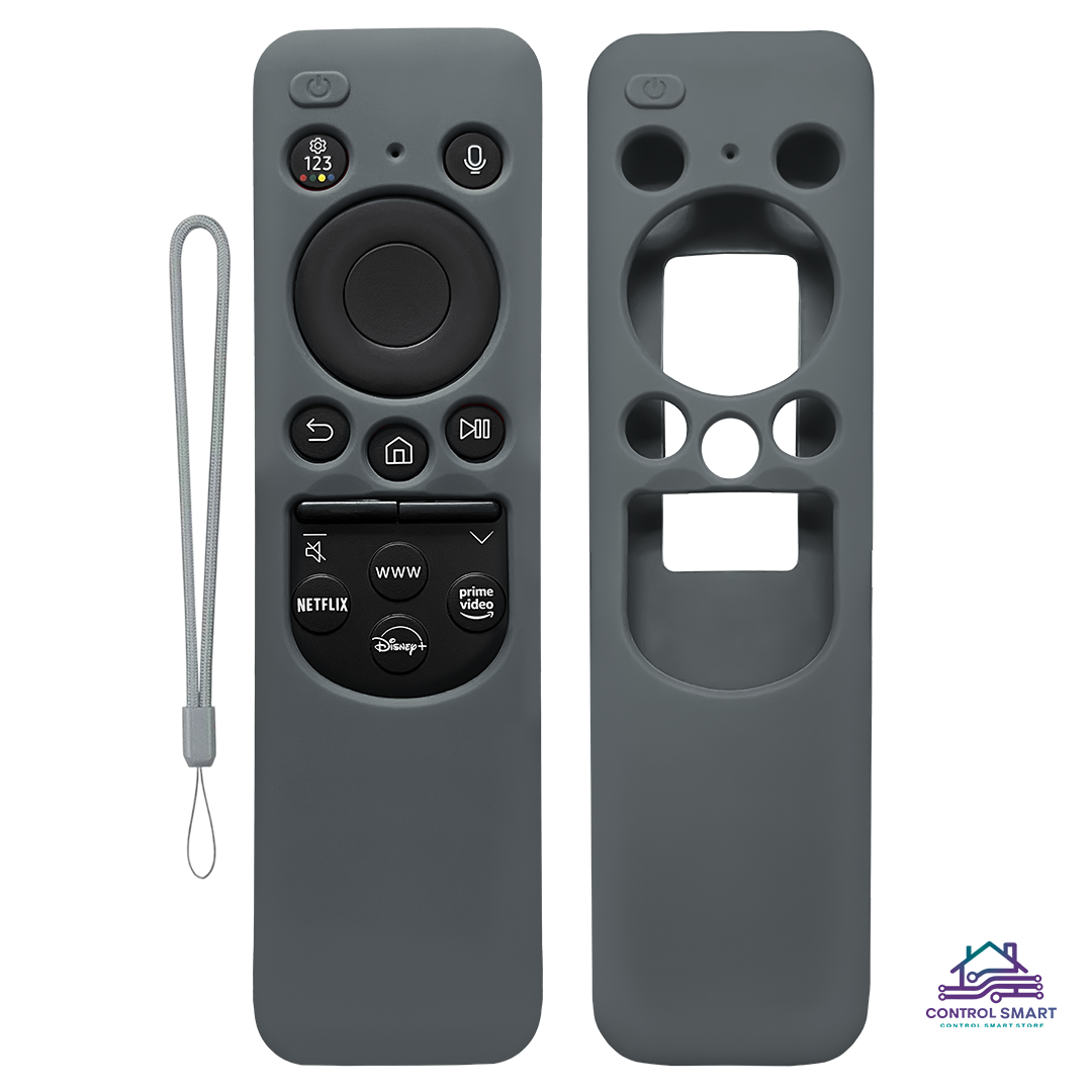 FUNDA PARA CONTROL SAMSUNG SOLAR SMART TV MODELO2023- GRIS PLOMO - 1