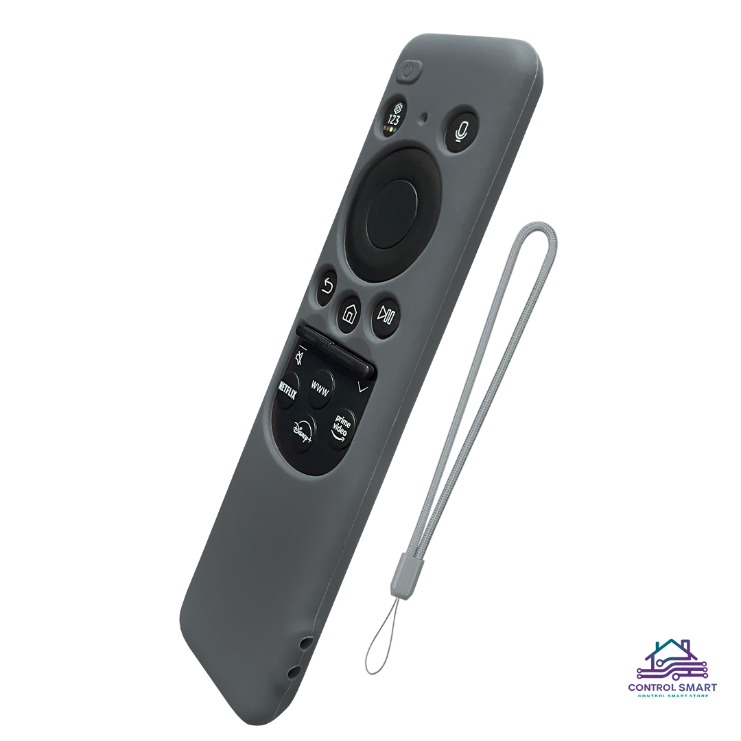 FUNDA PARA CONTROL SAMSUNG SOLAR SMART TV MODELO2023- GRIS PLOMO - 3