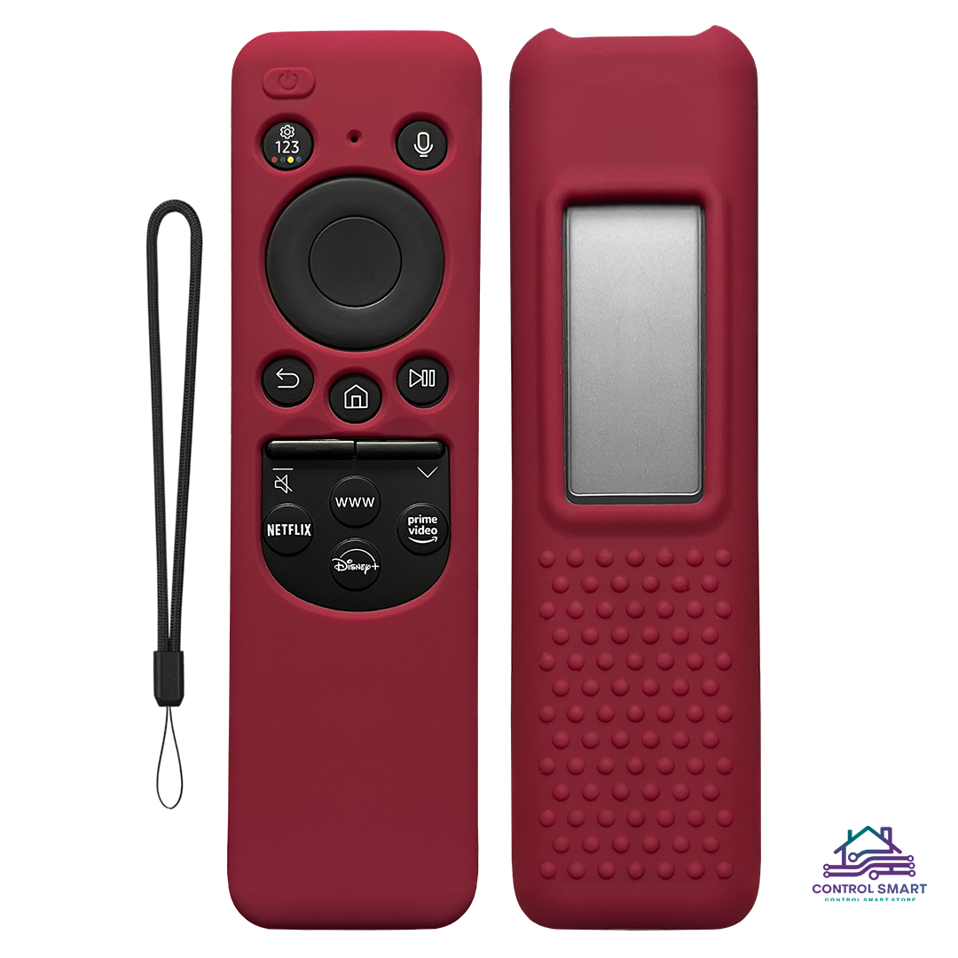 FUNDA CASE CONTROL SAMSUNG SOLAR SMART TV 2023 ROJO VINO - 1