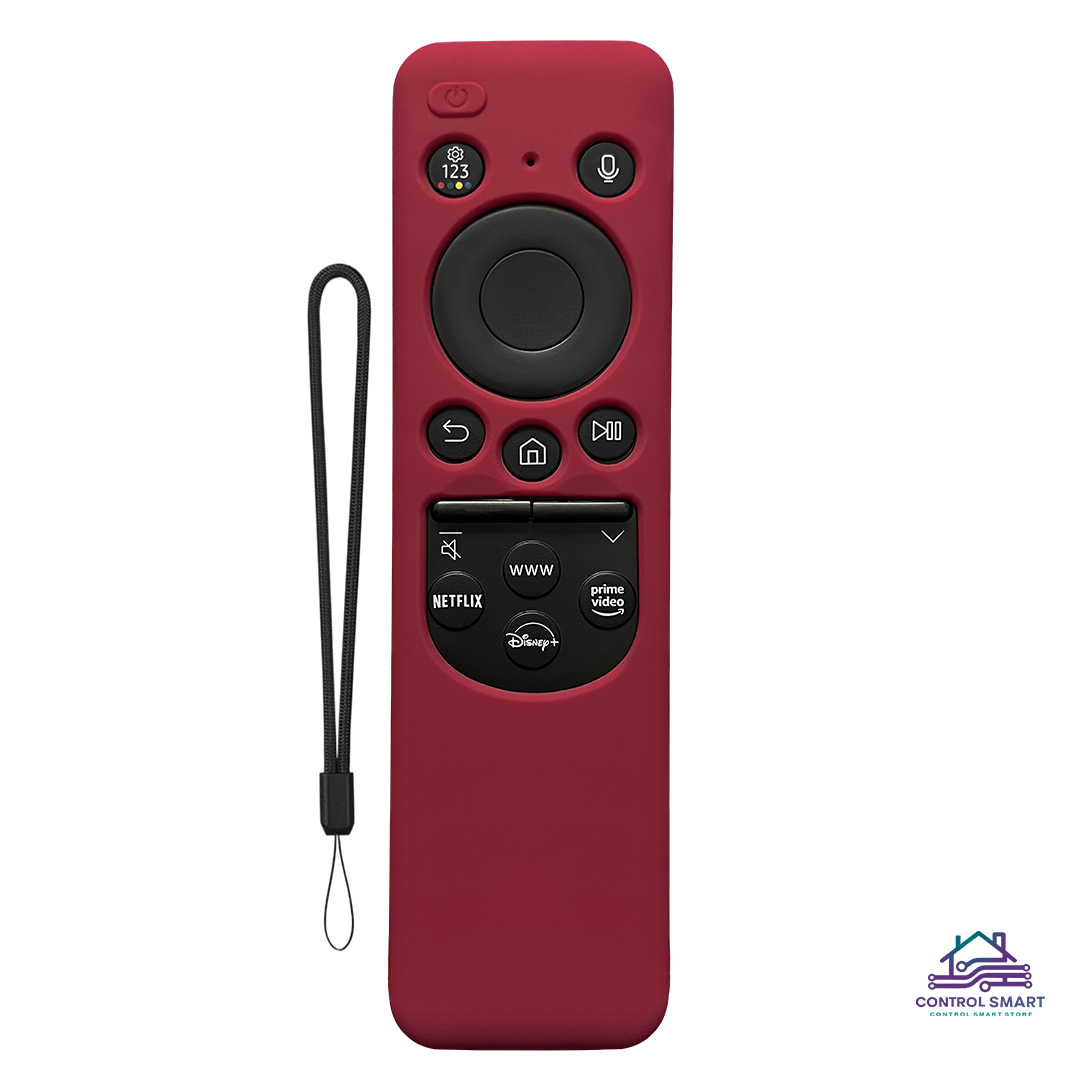 FUNDA CASE CONTROL SAMSUNG SOLAR SMART TV 2023 ROJO VINO - 3