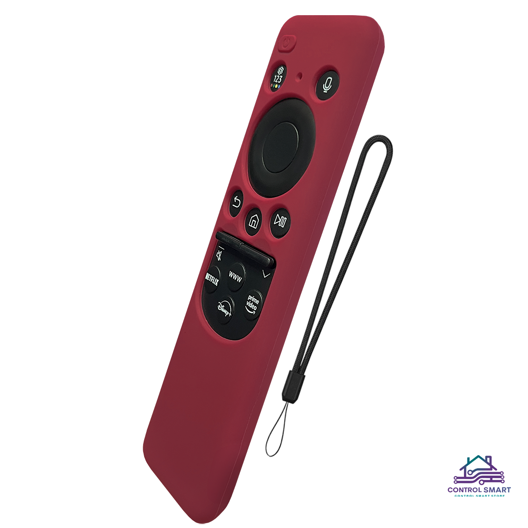 FUNDA CASE CONTROL SAMSUNG SOLAR SMART TV 2023 ROJO VINO - 4