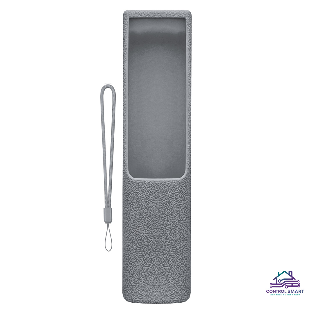 FUNDA CASE PROTECTOR SILICONA CONTROL SAMSUNG QLED PLOMO - 3