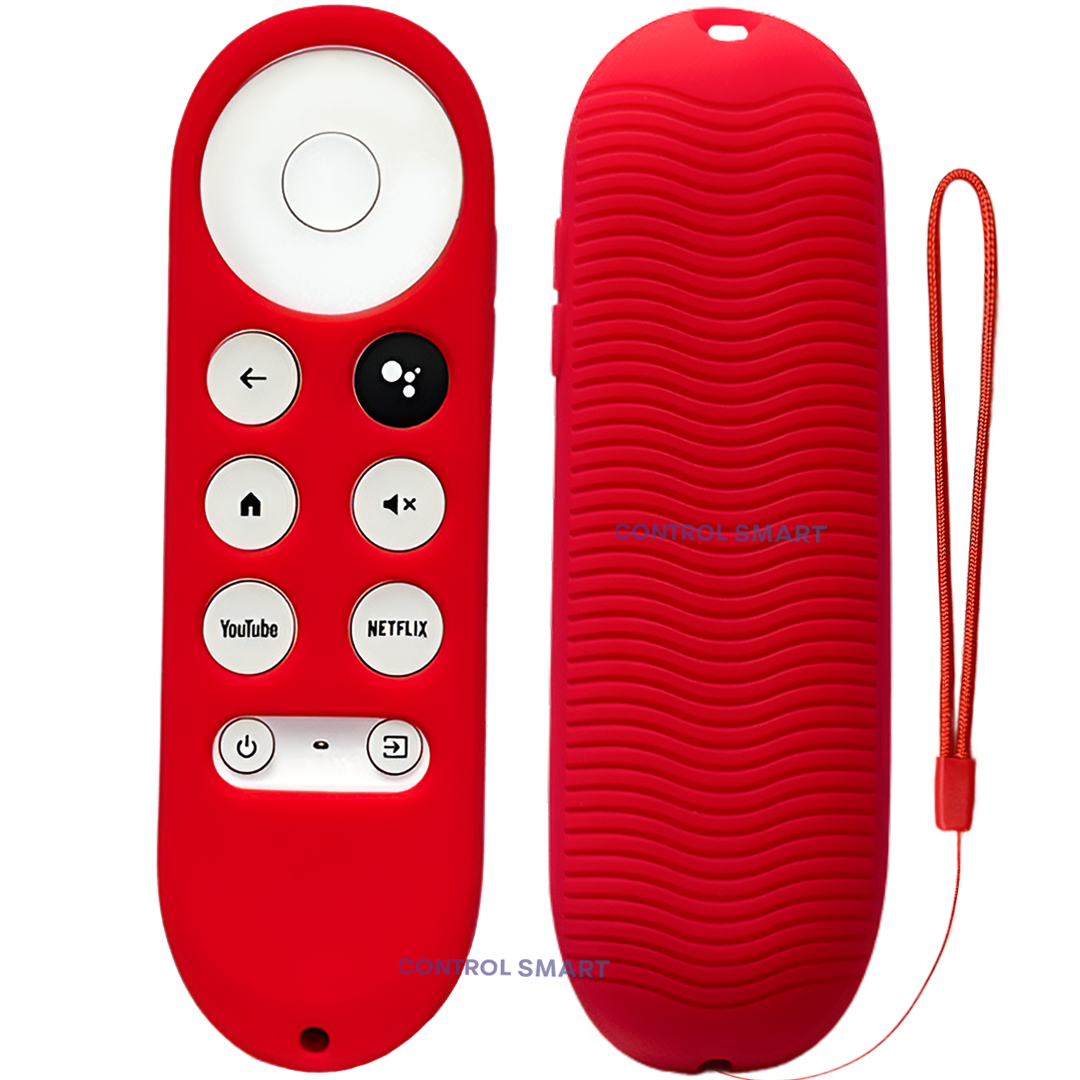 FUNDA ANTIGOLPES PARA CONTROL GOOGLE CHROMECAST 4 - ROJO - 1
