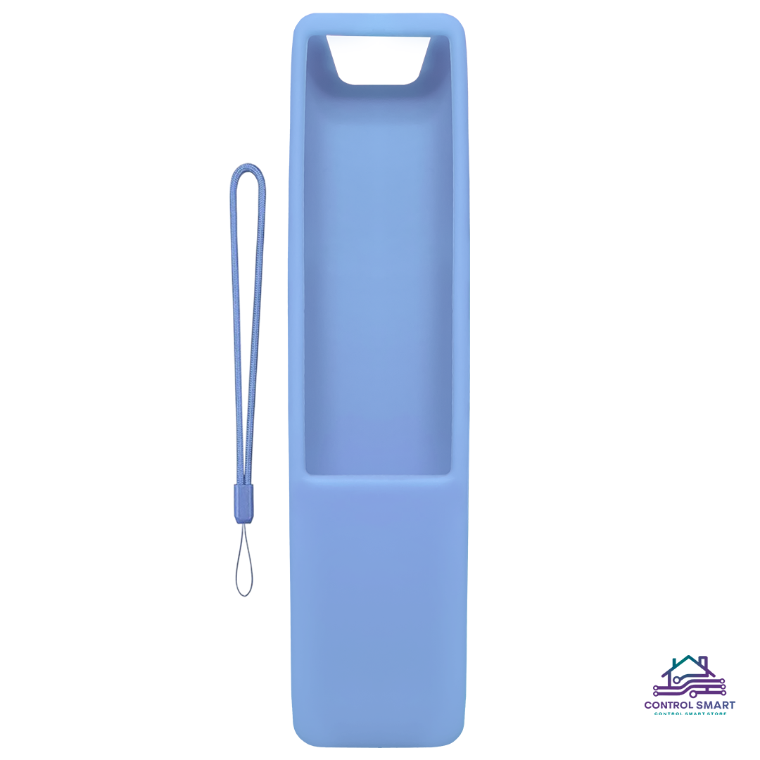FUNDA PROTECTOR DE SILICONA PARA CONTROL SAMSUNG CURVO - CELESTE - 1