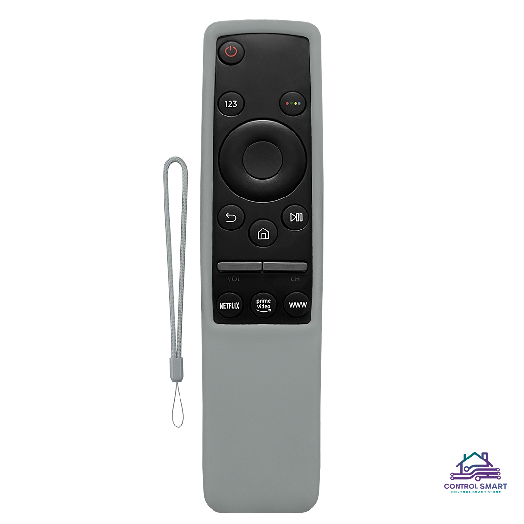 FUNDA PROTECTOR DE SILICONA PARA CONTROL SAMSUNG CURVO – PLOMO - 2