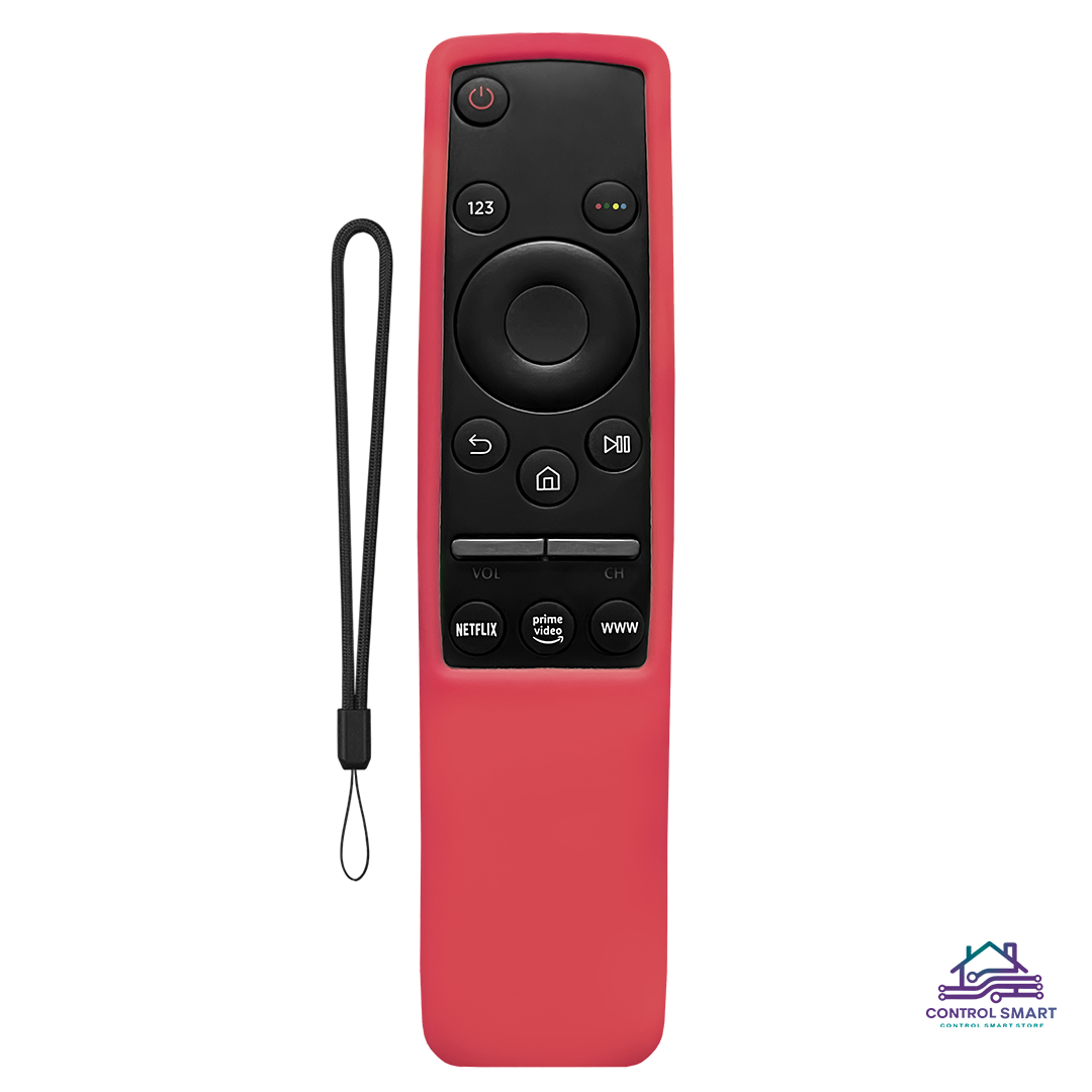FUNDA PROTECTOR DE SILICONA PARA CONTROL SAMSUNG CURVO -ROJO - 2